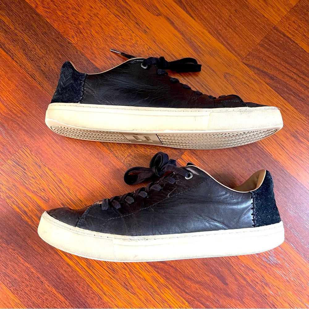 TOMS Leather Lenox Lace Up Sneakers Men 11.5